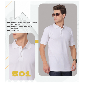 Camiseta Duradera de Tela 100% Algodón Bio-Lavada para Hombre, 240 GSM, Tela Suave y Cómoda, Ideal para Verano, Casual, Oficina y Relajación - Product Image 2