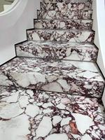Dalles de marbre Viola, pierre naturelle, carrelage de sol, comptoir pour table de cuisine et meuble-lavabo de salle de bain, marches d'escalier, matériaux de construction