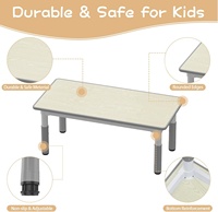 Ensemble table et chaise réglables en hauteur pour tout-petits SINKIPA, en plastique moderne, avec dispositifs de sécurité, pour l'école et la maison, mobilier préscolaire