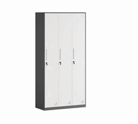 Casier métallique en acier avec serrure pour bureau, maison, école, salle de sport