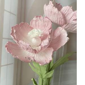 Grandes fleurs en papier géantes en forme de pavot pour mariage, accessoires de décoration commerciale, décoration de vitrine, arrangement d'événements, fleurs de décoration de mariage - Product Image 4