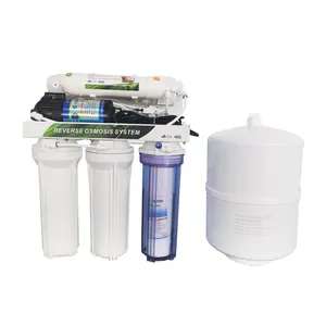 Sistema de filtro de agua de ósmosis inversa, filtro de agua de 5 etapas para eliminar cloro residual, grifo inoxidable 99.99%, gran oferta, 304