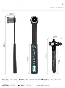 Ensemble d'outils de vélo pour l'entretien du vélo Extracteur de <span class=keywords><strong>manivelle</strong></span> et outil de retrait du pédalier - Product Image 6