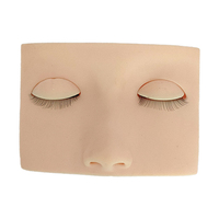 Outil Femme Pvc Peau Débutant Poupée Plat Visage Oeil Paupière Formation Modèle Pratique Cils Silicone Tête Extension Mannequin Lash