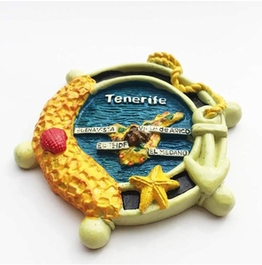 Resina 3D español <span class=keywords><strong>Tenerife</strong></span> timón nevera imán resina artesanía - Product Image 2