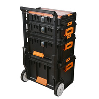 Chariot à outils robuste pour garage et atelier, boîte de rangement pour outils avec roues