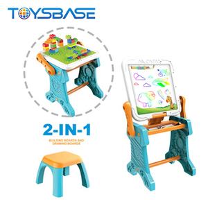 Tekening Speelgoed Tekentafel Blokken Tafel 2 In 1 Studie Bureau Kinderen Educatief Speelgoed Kid - Product Image 4