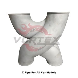 Collecteur d'échappement en X imprimé en 3D Vortex de 3 pouces pour supercars Ferrari, Lamborghini, McLaren, Porsche 911 – Silencieux haute performance pour la course - Product Image 5