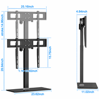 Soporte de TV Motorizado de Alta Resistencia, Soporte de TV Eléctrico Ajustable en Altura, Compatible con Televisores de 32 a 70 Pulgadas de hasta 90 Libras