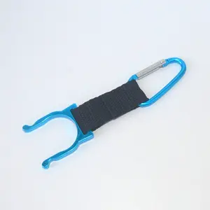 Hanging Bottle Buckle Clip Carabiner Portable Mineral Water Bottle Clip for Outdoor Camping Hiking Traveling