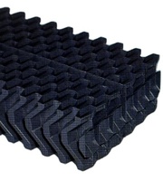 Lame de refroidissement longue de type contre-courant en PVC cellulaire de 125 mm/145 mm, résistante aux acides, isolante thermiquement et antidérapante, pour éliminateur de dérive en tour de refroidissement