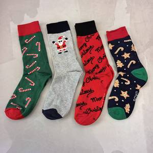 Lot de chaussettes déstockage pour femmes, chaussettes décontractées de Noël pour l'Asie du Sud-Est et l'Afrique, vente en gros - Product Image 4