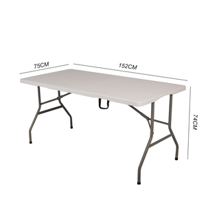 <span class=keywords><strong>Metal</strong></span> Ayaklı 4ft 5ft 6ft 8ft 10 Kişilik Dikdörtgen Uzun Büfe Düğün Parti Etkinlik Ziyafet Katlanır Masa - Product Image 3