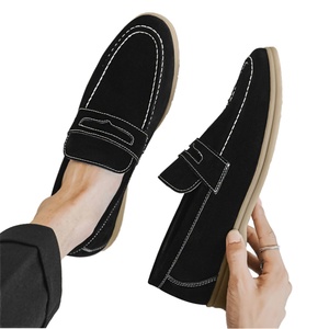 Chaussures habillées pour hommes les plus vendues, mocassins décontractés à enfiler, semelle extérieure en caoutchouc, tendance mode, mariage, affaires, PU, été, automne - Product Image 1