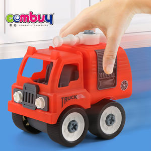 Fai da Te Del Veicolo Fuoco Truc Giocattolo di Montaggio Del Motore per I Bambini con Cassetta Degli Attrezzi - Product Image 4