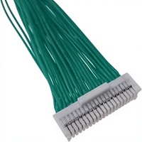 Câble LVDS Hirose série DF50 1,0 mm 40 broches, faisceau de câblage à sertir vert