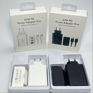 65W Universal 3-Port Fast Charger EU UK US Plug Type-C Charge for Samsung Charger <b>Cable</b> for Samsung All Compatible Devices - Product Image 4