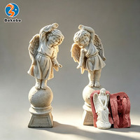 Moule de statue d'ange romain européen Bekebe Garden Villa, grand moule de statue d'ange en fibre de verre, moule de statue d'ange en béton