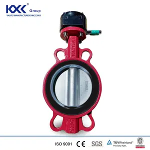 PN10/16 BS5155 DI SS Flange Standard Wafer Butterfly Valve For Water