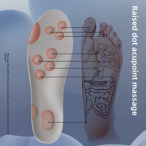 Accessoires pour semelles intérieures : Semelles orthopédiques super douces en latex pour chaussures de sport, course et basketball, avec soutien de la voûte plantaire - Product Image 2