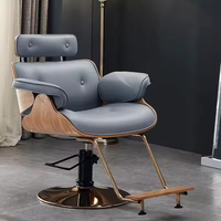 Chaise de barbier moderne de haute qualité, réglable en hauteur, pour salon de beauté, multifonctionnelle, en cuir et en acier, vente chaude