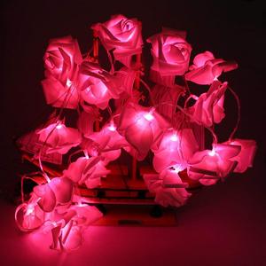 2m10l 3m20l 6M 40L 10m 80L Led <span class=keywords><strong>Rose</strong></span> <span class=keywords><strong>Flower</strong></span> <span class=keywords><strong>String</strong></span> ánh sáng cho tiệc cưới kỳ nghỉ giáng sinh món quà của mẹ dayevent trang trí - Product Image 3