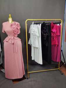 Miyaki <span class=keywords><strong>Abiti</strong></span> Eleganti da Donna alla Moda con Scollo a V Maniche Lunghe Plissettati <span class=keywords><strong>Taglie</strong></span> <span class=keywords><strong>Forti</strong></span> Ultimi Modelli Tinta Unita Casual - Product Image 6