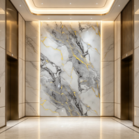 Revêtement mural anti-rayures pour décoration intérieure de villa, prix de gros, panneau mural en marbre UV pour rénovation intérieure