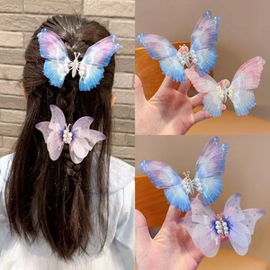Pinzas para el Cabello con Mariposas Estilo Chino Antiguo, Lindos Accesorios para el Cabello Hanfu para Niñas y Niños - Product Image 2