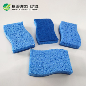Esponja de doble cara para lavar platos, rectangular, azul y verde, para limpiar ollas y sartenes - Product Image 5
