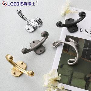 Modern Zinc Alloy Wall Mounted <b>Hooks</b> Rectangle Shape Easy Install For Bathroom Wardrobe Door Coat Rack - Product Image 2