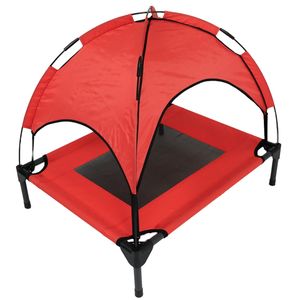 Tragbares erhöhtes Haustier bett mit Baldachin OEM Luxus Faltbare Camping kühlung Erhöhtes Hunde bett Rot klein mit Baldachin Haustier bett - Product Image 5