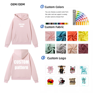 Odm & OEM nhà sản xuất chất lượng cao biểu tượng tùy chỉnh và màu sắc 100% cotton hoodie thêu in ấn phụ nữ hoodie SWEATSHIRT Top - Product Image 2
