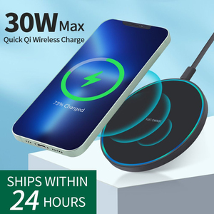 Cargadores Inalámbricos para Teléfonos Móviles Inteligentes, Portátiles, de Escritorio, 15W, Redondos, con Logotipo Personalizado, Cargador Inalámbrico Universal para Teléfonos Celulares - Product Image 6