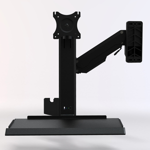 T9-GA01KB-Black tốt nhất màn hình cánh tay với nhôm khí mùa xuân & BÀN PHÍM Khay cho nhỏ bàn Monitor Bracket - Product Image 6