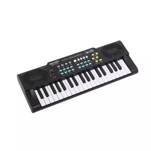 <b>Mini</b> Piano 37 Keys Electronic Keyboard For Children Musical Toy With Microphone BD 373 Black - Product Image 3