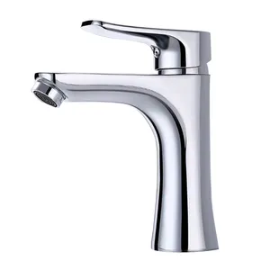 Household Brass Wash Basin Sink Taps Mixer Single Handle Thermostatic Hot and Cold Bathroom Water Faucet Basin Faucet