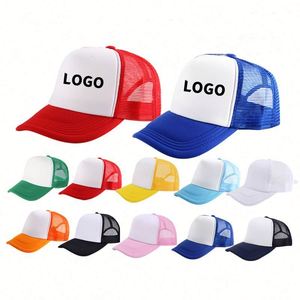 Wholesale Hip Hop Fashion Herringbone 5 Panel Trucker Cap Custom Embroidery Logo Mesh Breathable <b>Waterproof</b> Premium <b>Foam</b> - Product Image 1