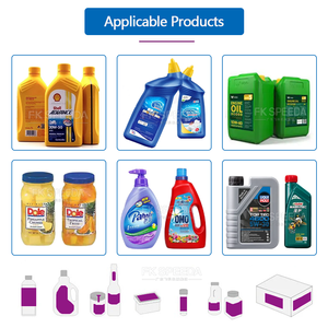Semi Automatic Detergents Big Square Bottles Jar Double Sides Labeling <strong>Machine</strong> With Date <strong>Coder</strong> - Product Image 2