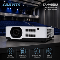 Projecteur laser CAAVITS OEM 6000 lumens WUXGA 3LCD pour auditorium, projecteurs pour grandes salles, fabricant de projecteurs