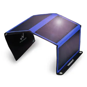 Viagem Universal Portátil Folding 21W Painel Solar Carregador com Saída USB para Telemóveis sem Bateria