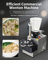 Machine à faire des wontons entièrement automatique, mini-machine de table en acier inoxydable pour la fabrication de wontons et de raviolis, équipement pour la restauration