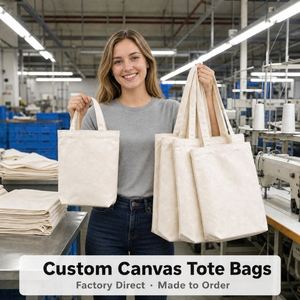 Sacs fourre-tout en toile de coton personnalisés de grande taille avec bandoulière et poignée en corde, de haute qualité, avec logo imprimé - Product Image 2