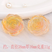 Nouveaux produits 2026 : Fleurs lumineuses en résine rose pour coques de téléphone DIY, moins d'un dollar, jouets en sachet surprise, breloques S28 pour slime