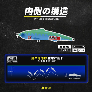 Vente en gros de leurres à crayon de 160 mm 58 g en plastique ABS, leurres durs flottants pour la pêche en eau salée, leurres pour la pêche à la basse en mer - Product Image 3