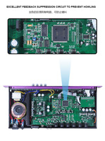 GAX-X6 Usine Meilleure Vente Processeur D'effet Numérique Karaoké DSP Processeur Audio Stéréo Son KTV Système