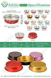 Utensilios de cocina paquetes de aluminio/encurtidos y verduras desechables 215ml7oz taza para hornear - Product Image 2