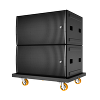 VATASA CORE-28B Double 18 pouces Haute Puissance 2200W 4 Subwoofers Conception Band-Pass AES pour les tournées, les clubs et les lieux extérieurs