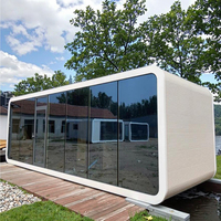 Cabine de bureau mobile en acier pour entrepôt Apple, maison mobile, hôtel, maison d'hôtes, usage commercial, design inspiré des capsules spatiales