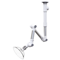360 ° Bras extracteur de fumées rotatif en alliage d'aluminium pour laboratoires et usines